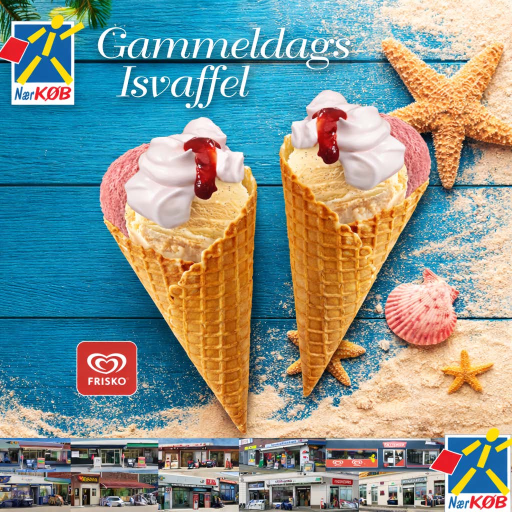Fredag, sol på himlen og is i hånden? Ja tak! 🍦