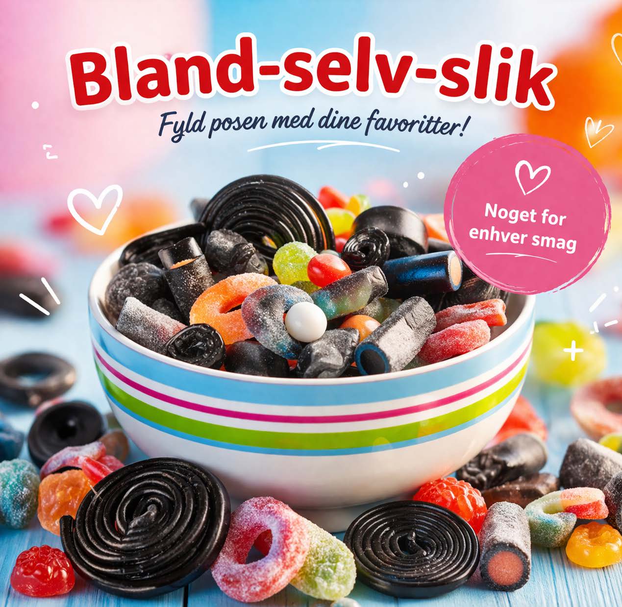 🍬 Bland selv-slik til weekenden