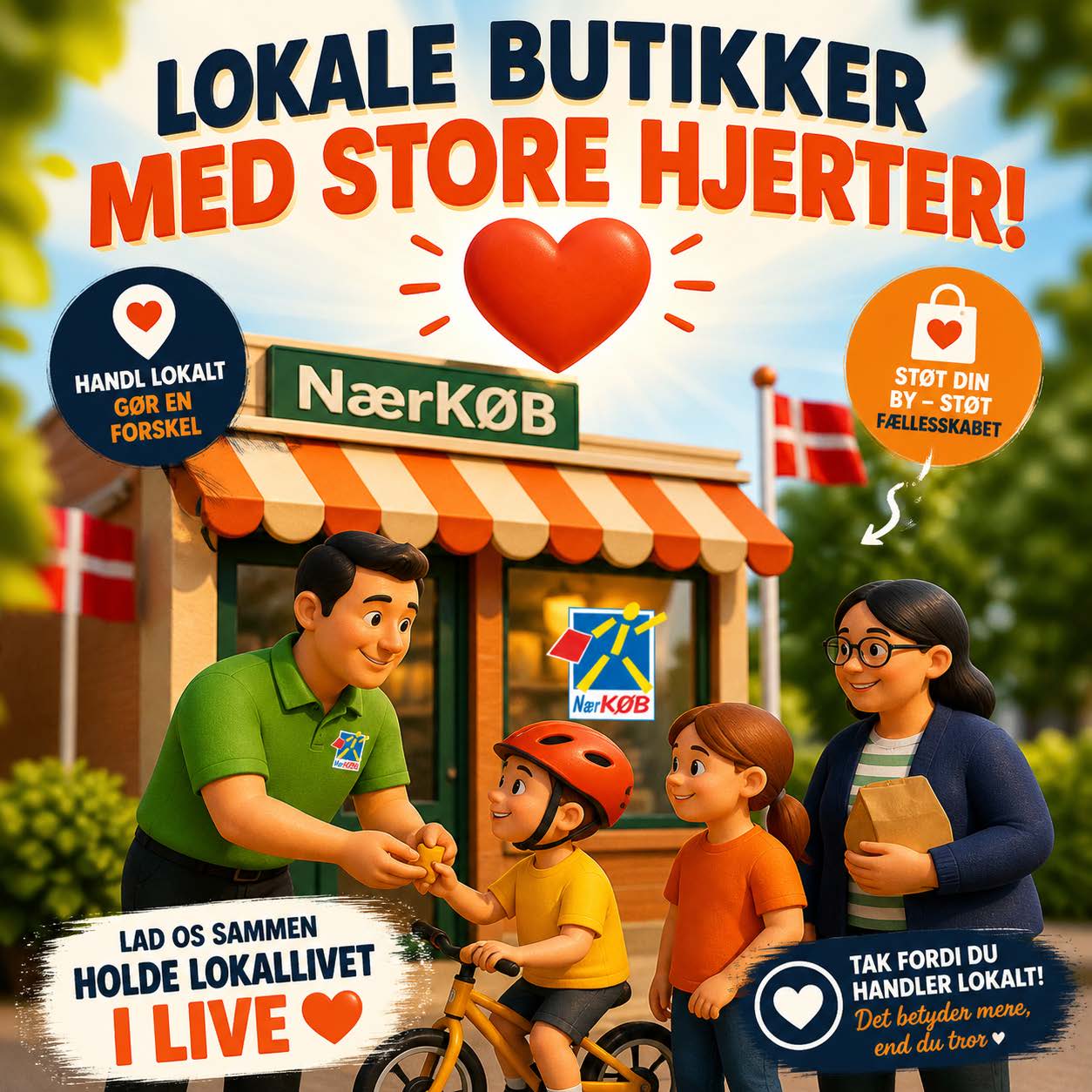 ❤️ Lokale butikker med store hjerter